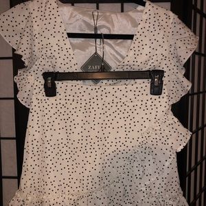 cute zaful polka dot set